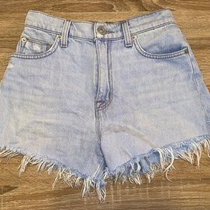 Hudson, Light Blue Denim Shorts